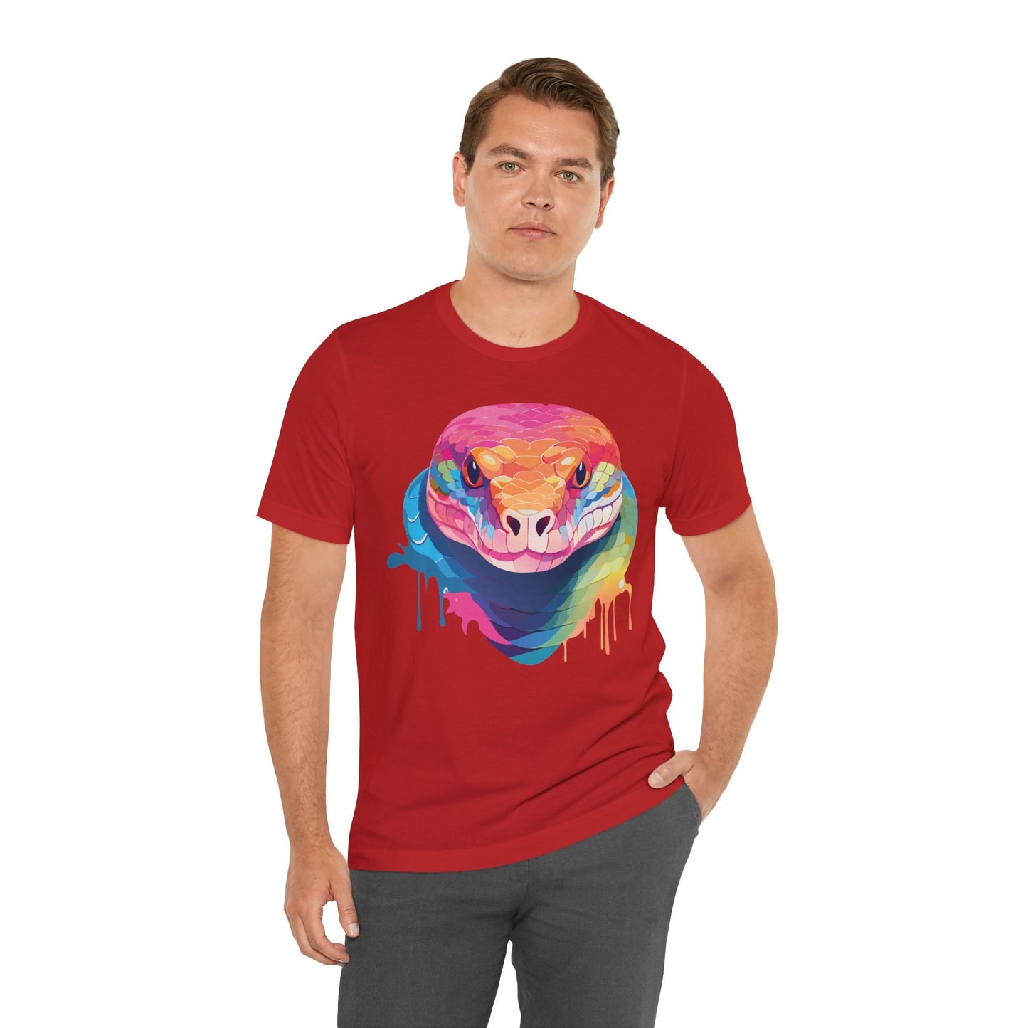 Unisex Animal Shirt With Art Design Wild Animals Graphic Print Casual Short Sleeve Tee