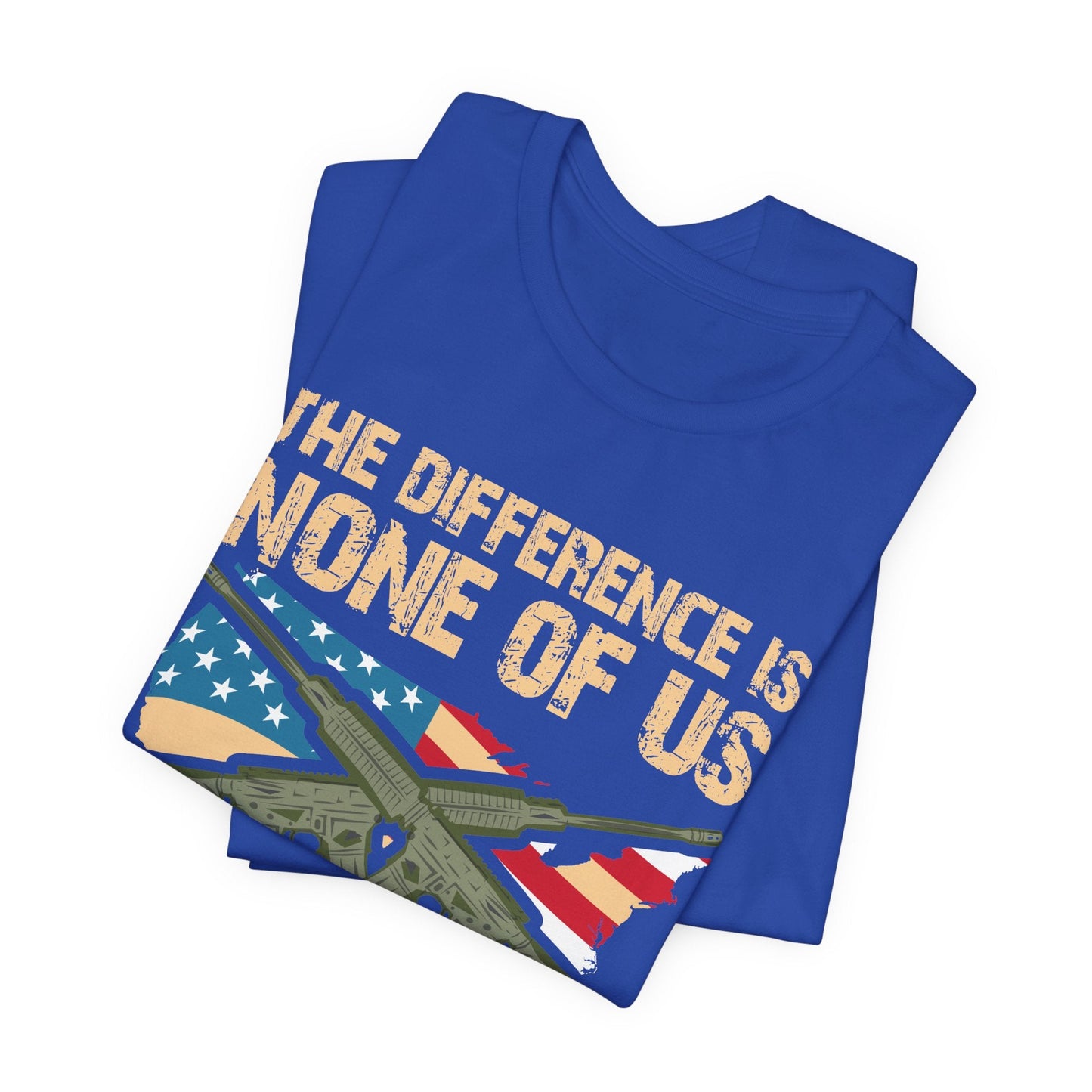 Army Veteran Patriotic Graphic Design Unisex Cotton T-Shirt v18
