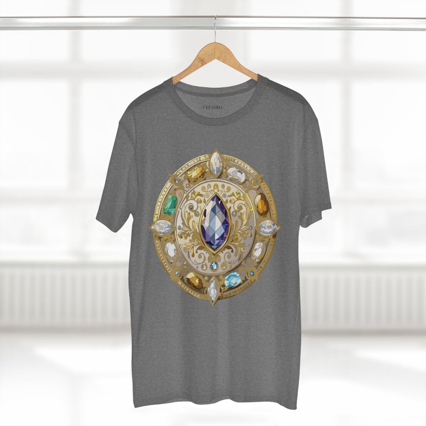 Medallion Graphic T-Shirt Unisex 100 Cotton With Gold Art Design Medal Tee 16