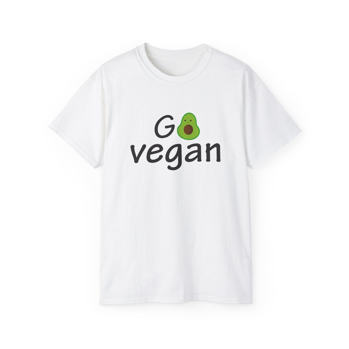 Go Vegan avocado graphic T-Shirt | plant based tee