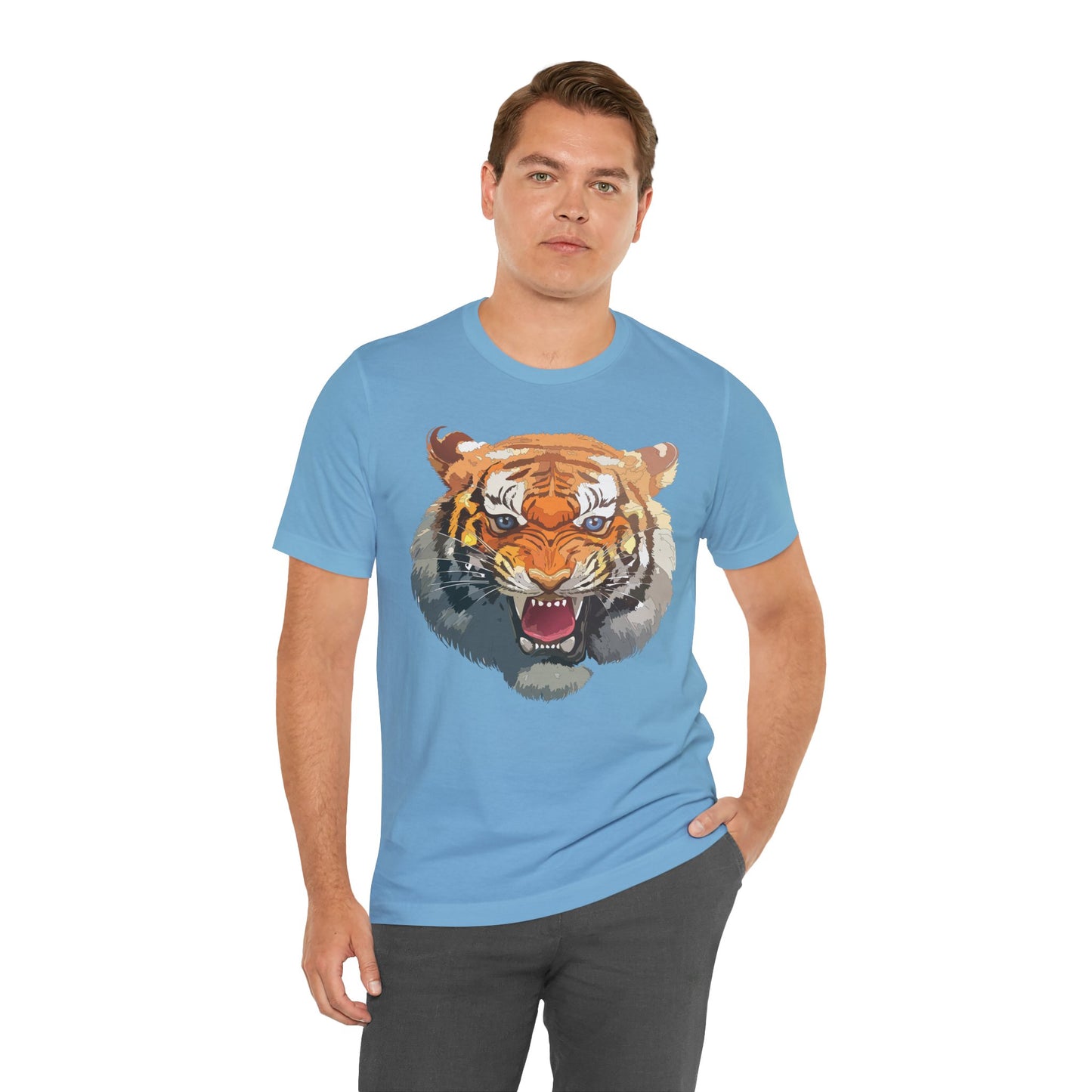 Tiger Shirt, Animal Shirt, T-Shirt with Tiger, Art Design Tee, Animal Tees, Safari T-Shirt, Graphic Design Tee 14