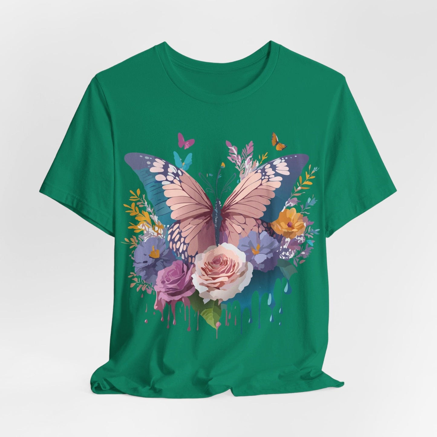 Butterfly Graphic Tee Unisex Short Sleeve From Adelpha Vintage Inspired Artwork