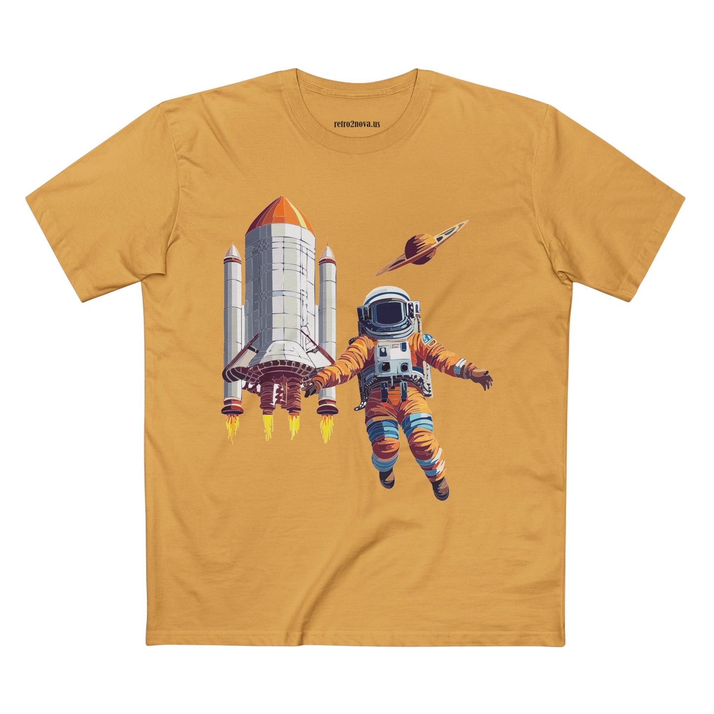 Cosmos Shirt Astronaut Tee CS 7 Unisex Premium Cotton Staple Tee Retro2Nova Art Original Art Design