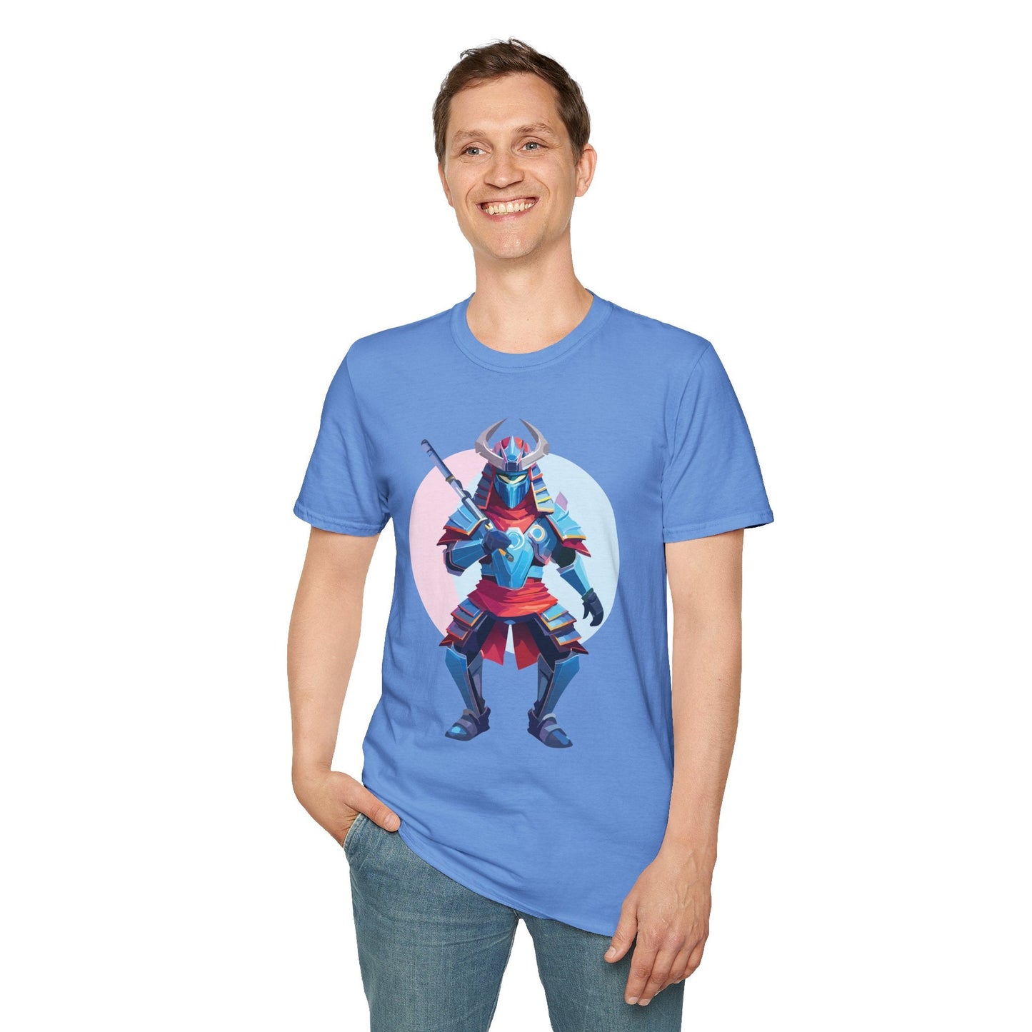 Samurai T Shirt Unisex Softstyle Tee Made From 100 Percent Ring Spun Cotton Gildan 64000