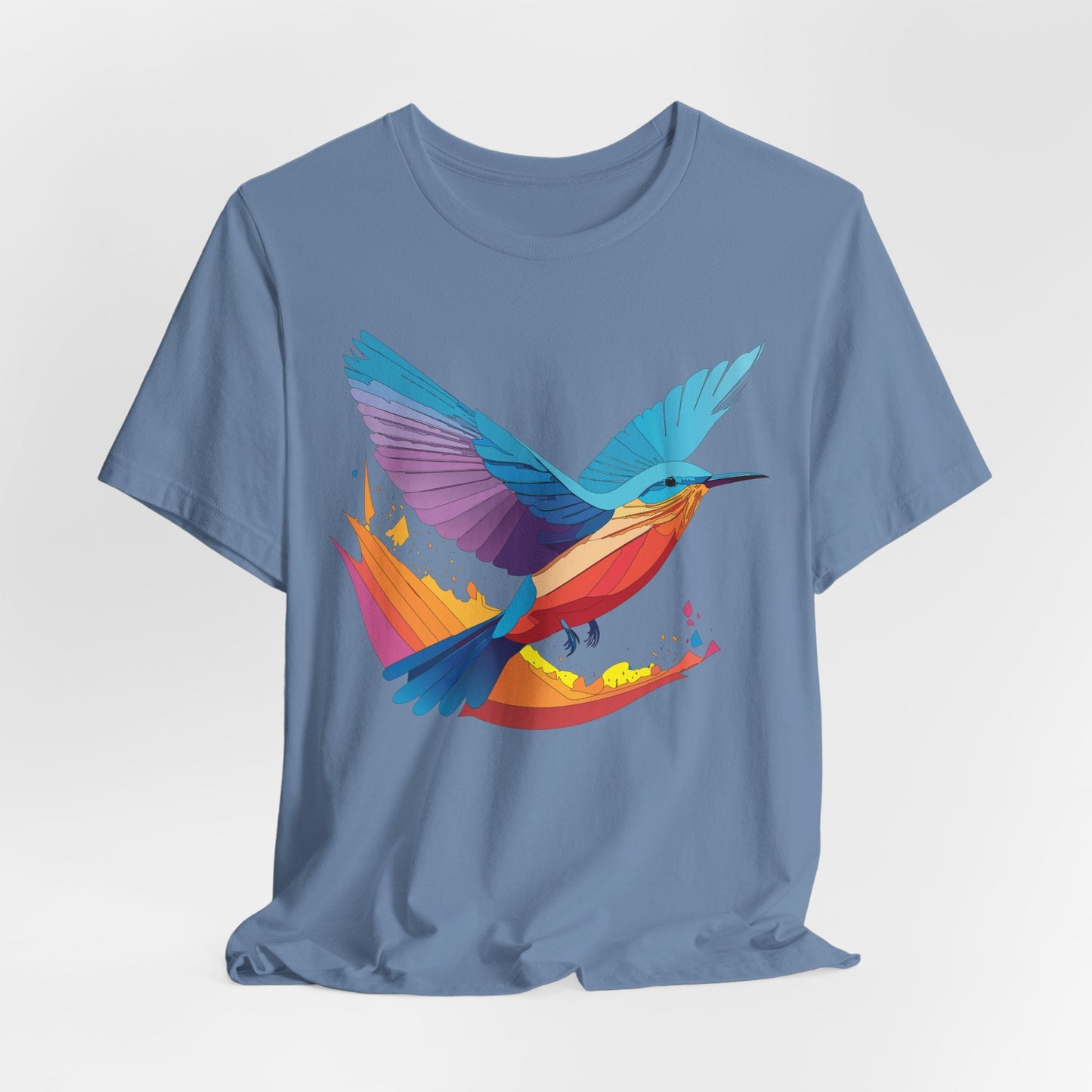 Unisex Animal Shirt Art Design Tee With Wild Animals Print Soft Comfortable Short Sleeve Tee