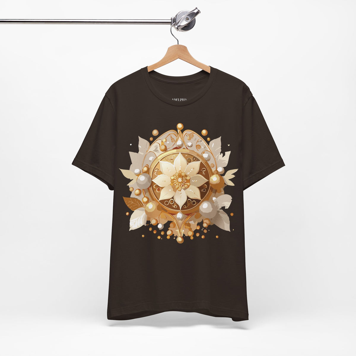 Jewelry Graphic Unisex Cotton Bella+Canvas Tee with Art Design n136