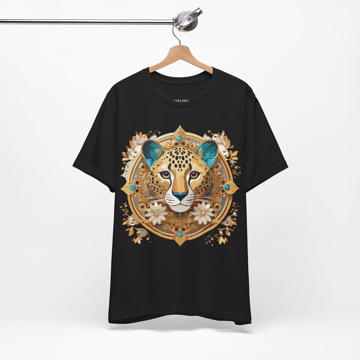 Medallion Graphic Unisex Cotton Bella+Canvas Tee with Floral Art Design m74
