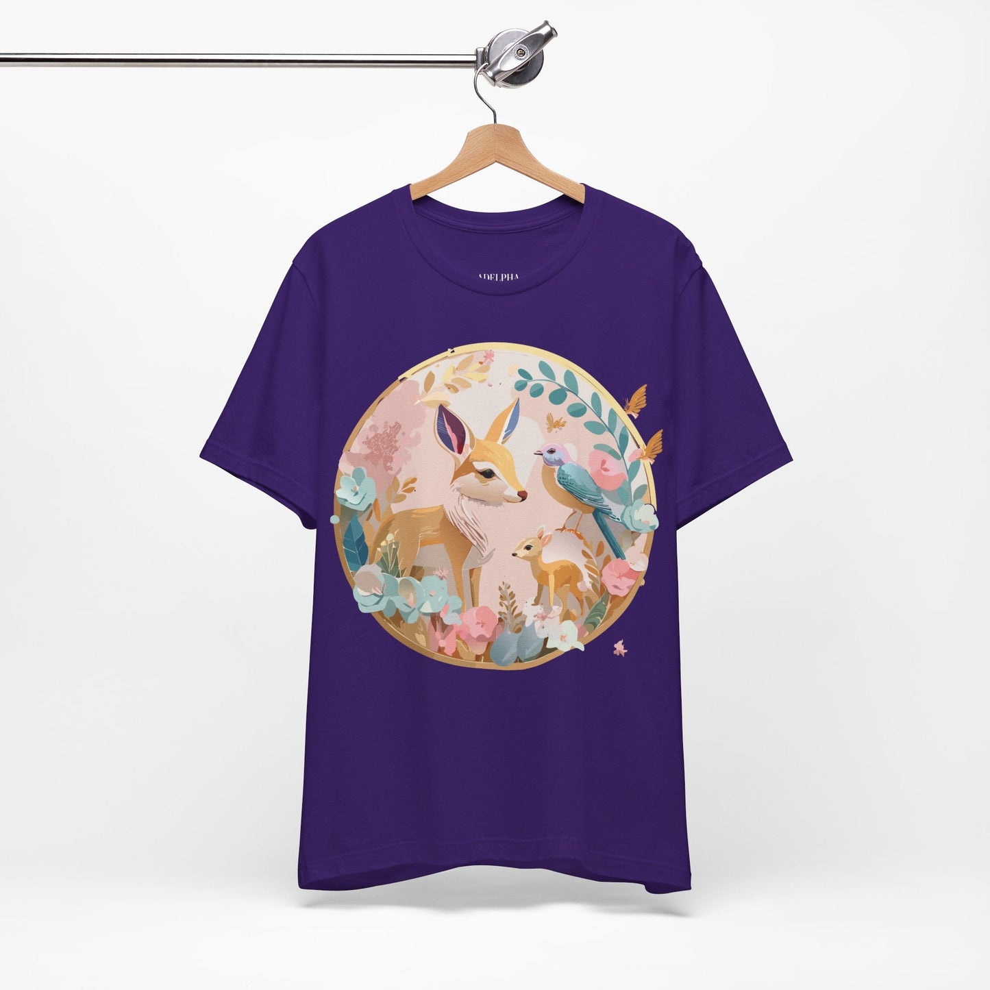 Adelpha Medallion Graphic Tee Unisex Short Sleeve Shirt Vintage Inspired Art Design