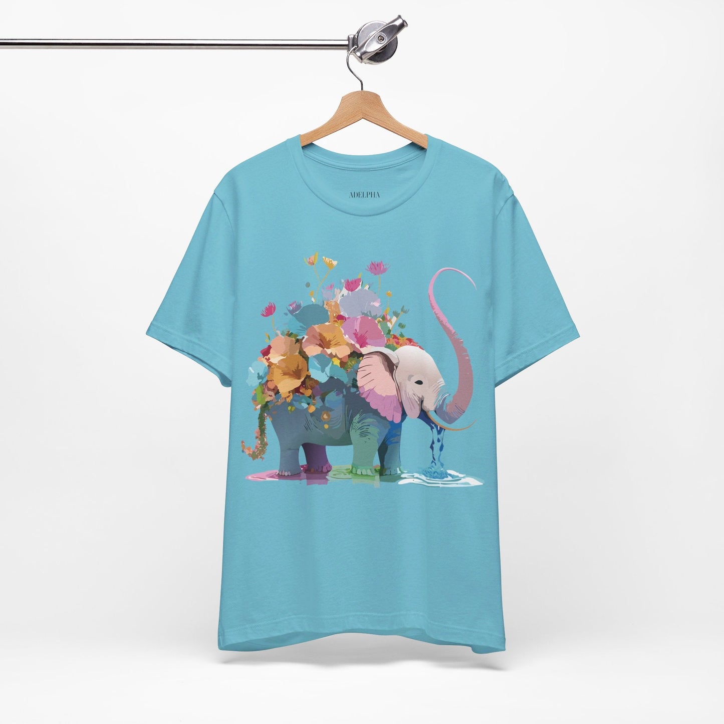 Elephant Graphic Unisex 100 Cotton Jersey Vintage Art Design Tee 13