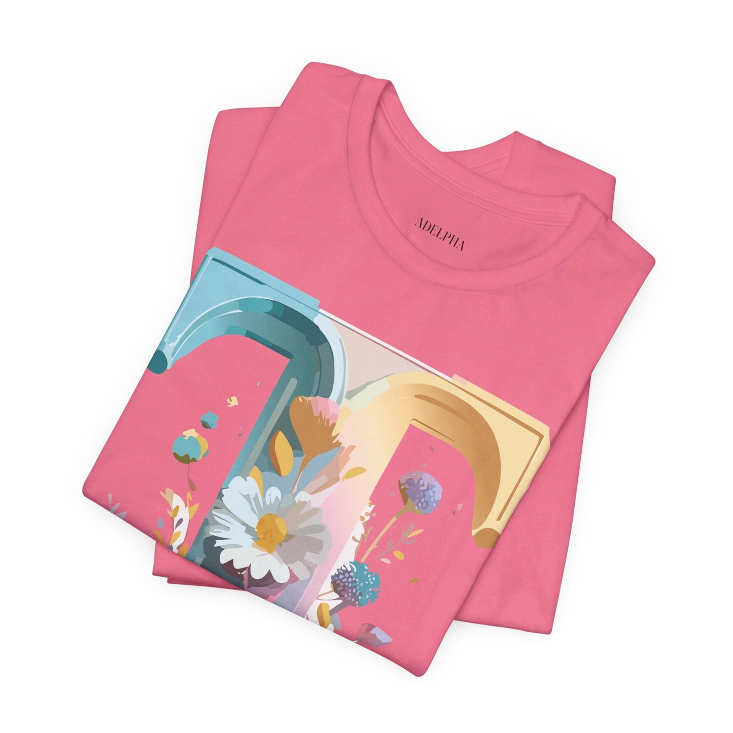 Unisex Letter T Shirt Graphic Tee With Vintage Adelpha Artwork Premium Comfort And Everyday Style
