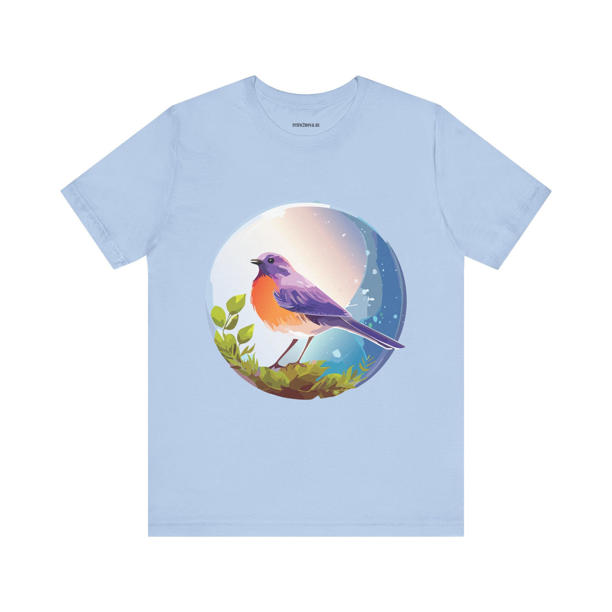 Bird Graphic Unisex Cotton Bella+Canvas Tee with Animal Design ab3