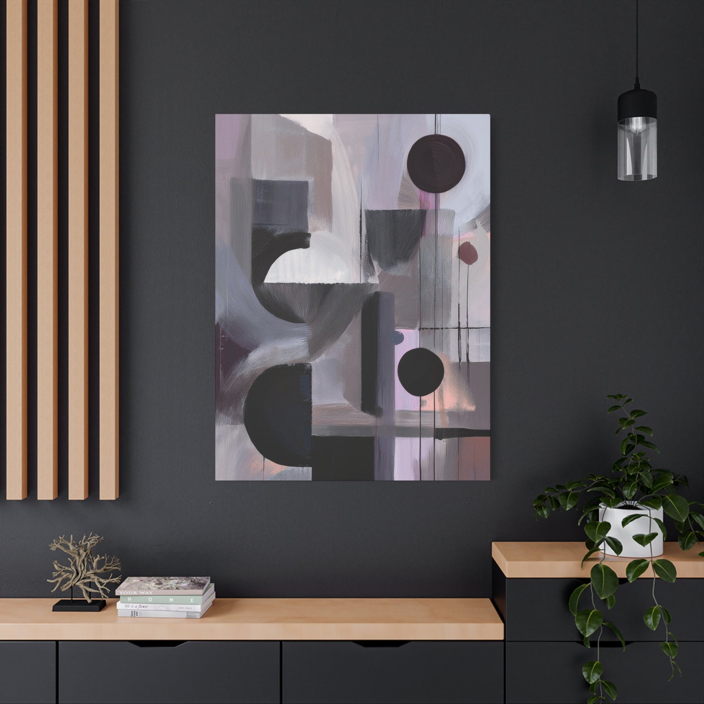 Abstract Geometric Painting Print Canvas 20x24,20x30,24x30 24x32,24x36,30x40 32x48,36x48,40x60 Pine-Wood Inner Frame ABS-46