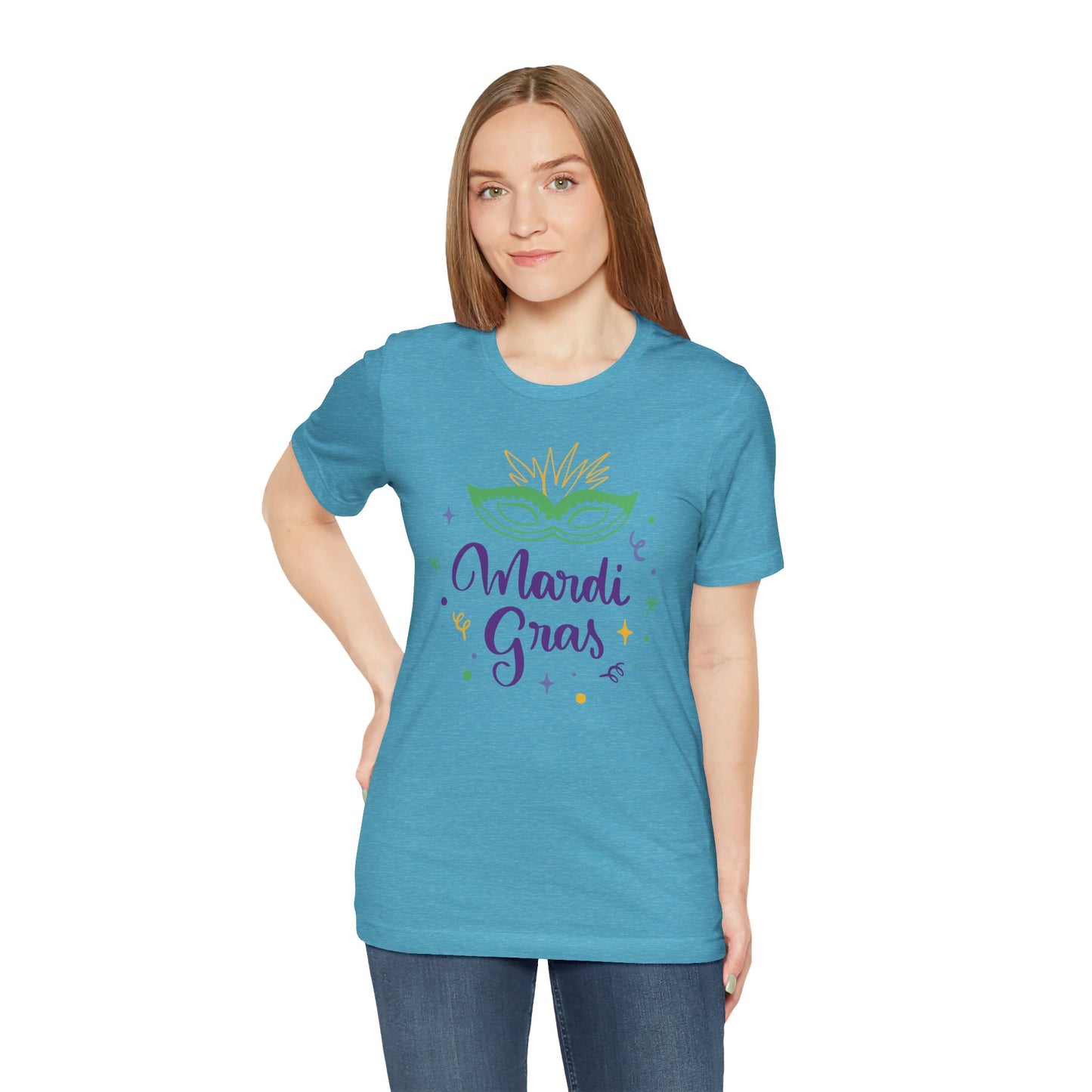 Tee-shirt en coton unisexe pour Mardi Gras