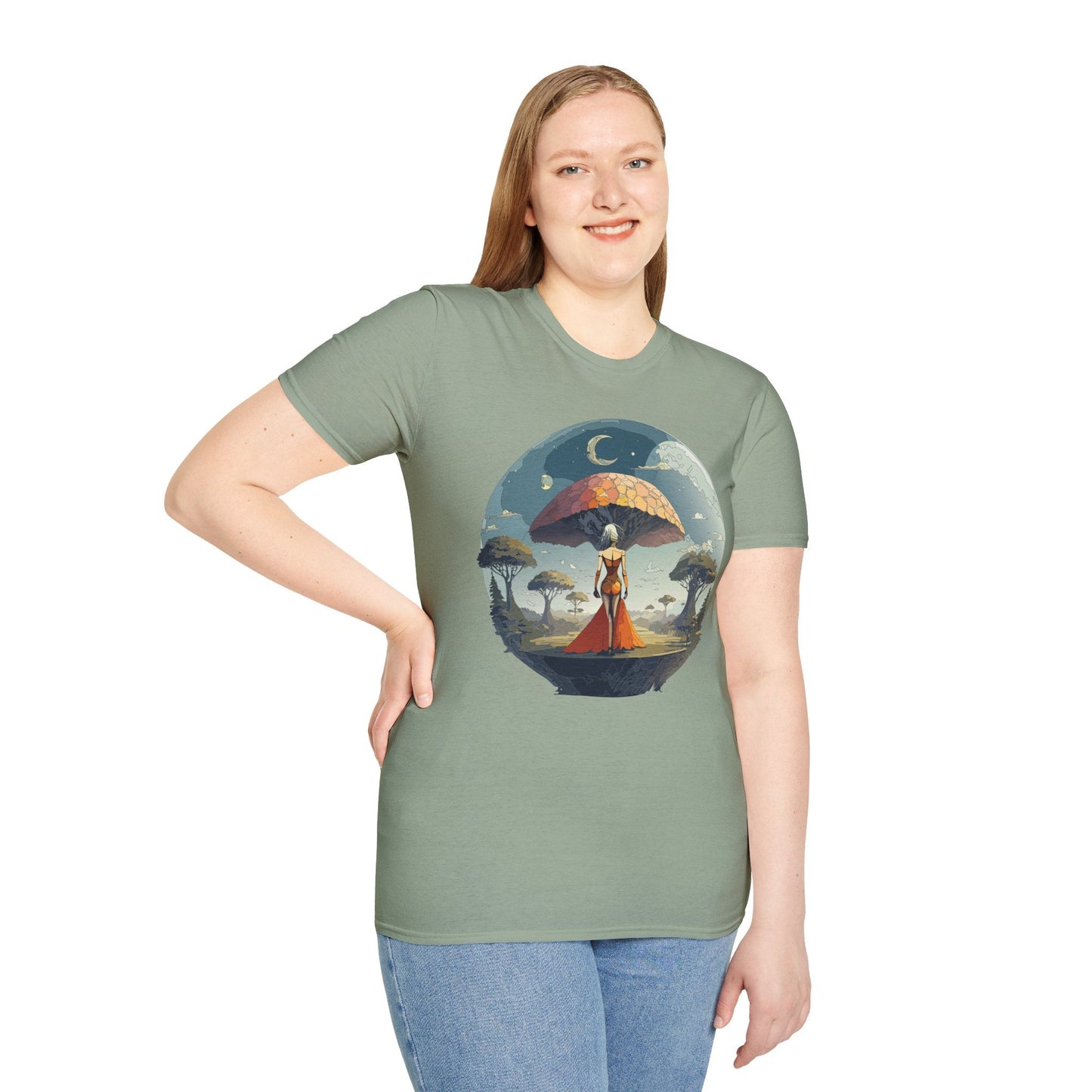 Womens Graphic T Shirts Art Design Shirt Softstyle Casual Tee 64000 Gildan Ring Spun Cotton