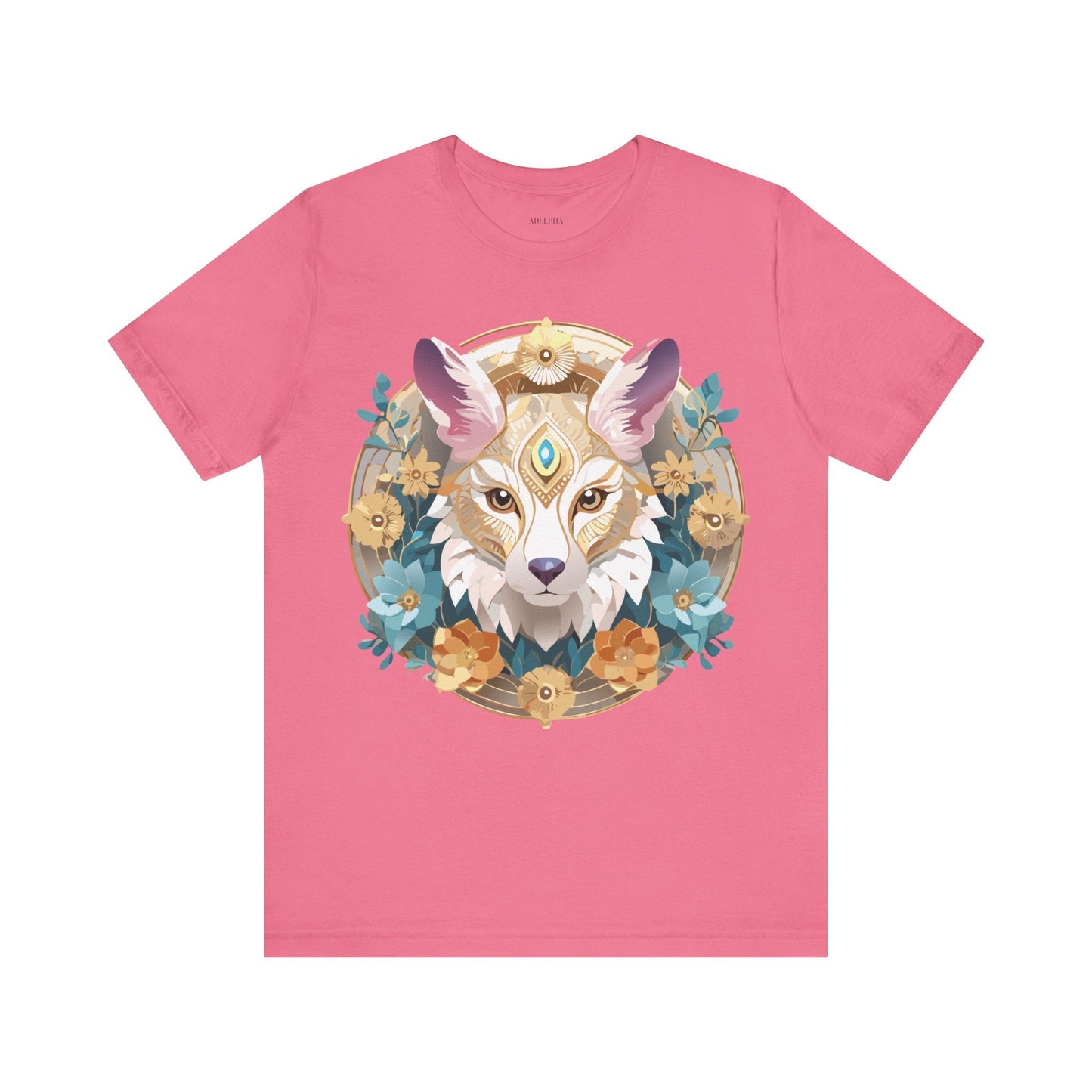 Medallion Graphic Unisex 100 Cotton Vintage Animal Medal Artwork Tee 84