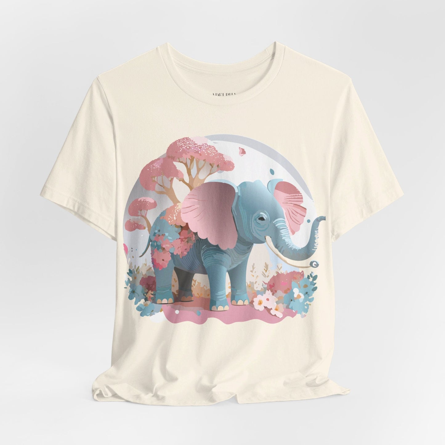 Elephant Graphic Unisex 100 Cotton Jersey Vintage Art Design Tee 17