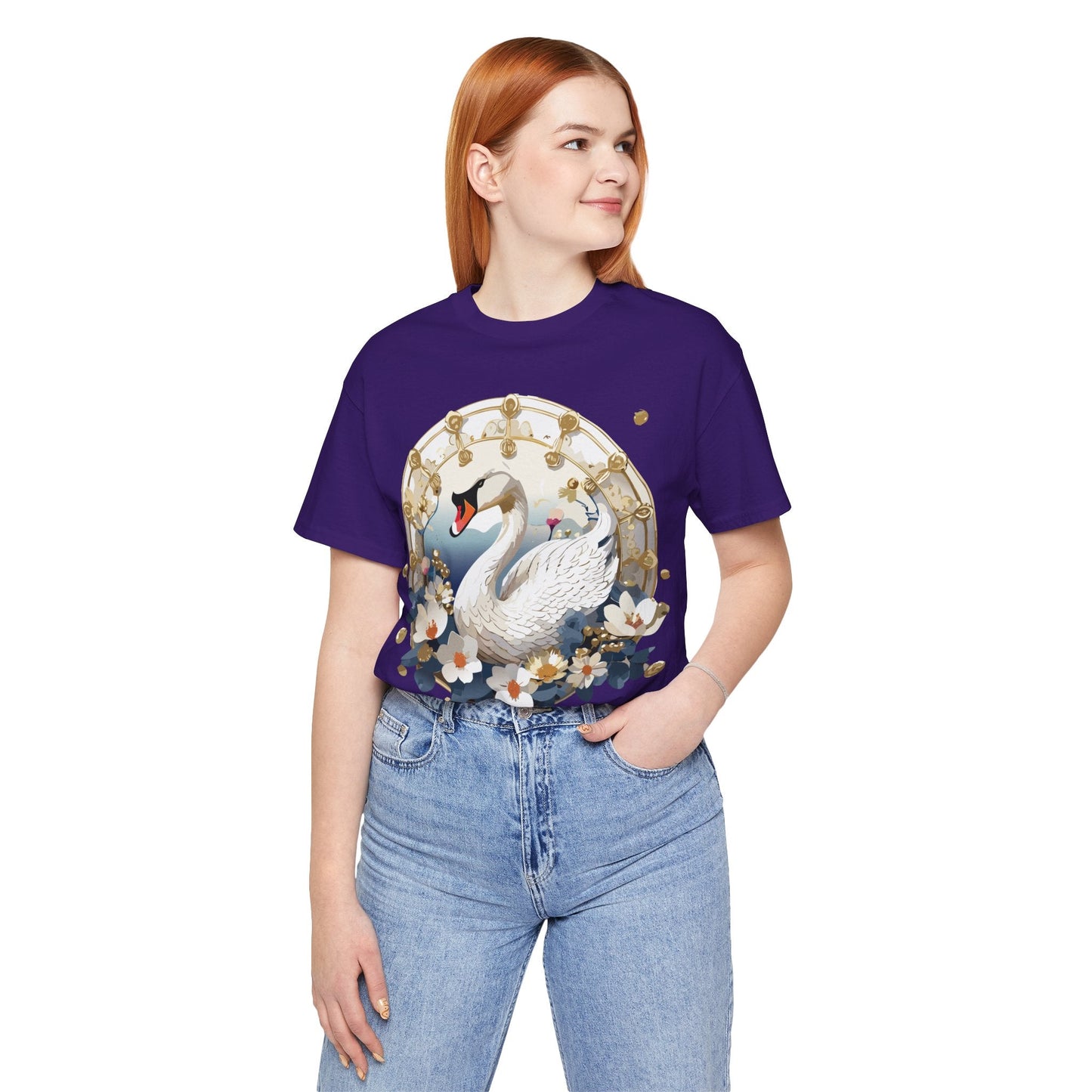 Medallion Graphic Unisex 100 Cotton Vintage Animal Medal Artwork Tee 44