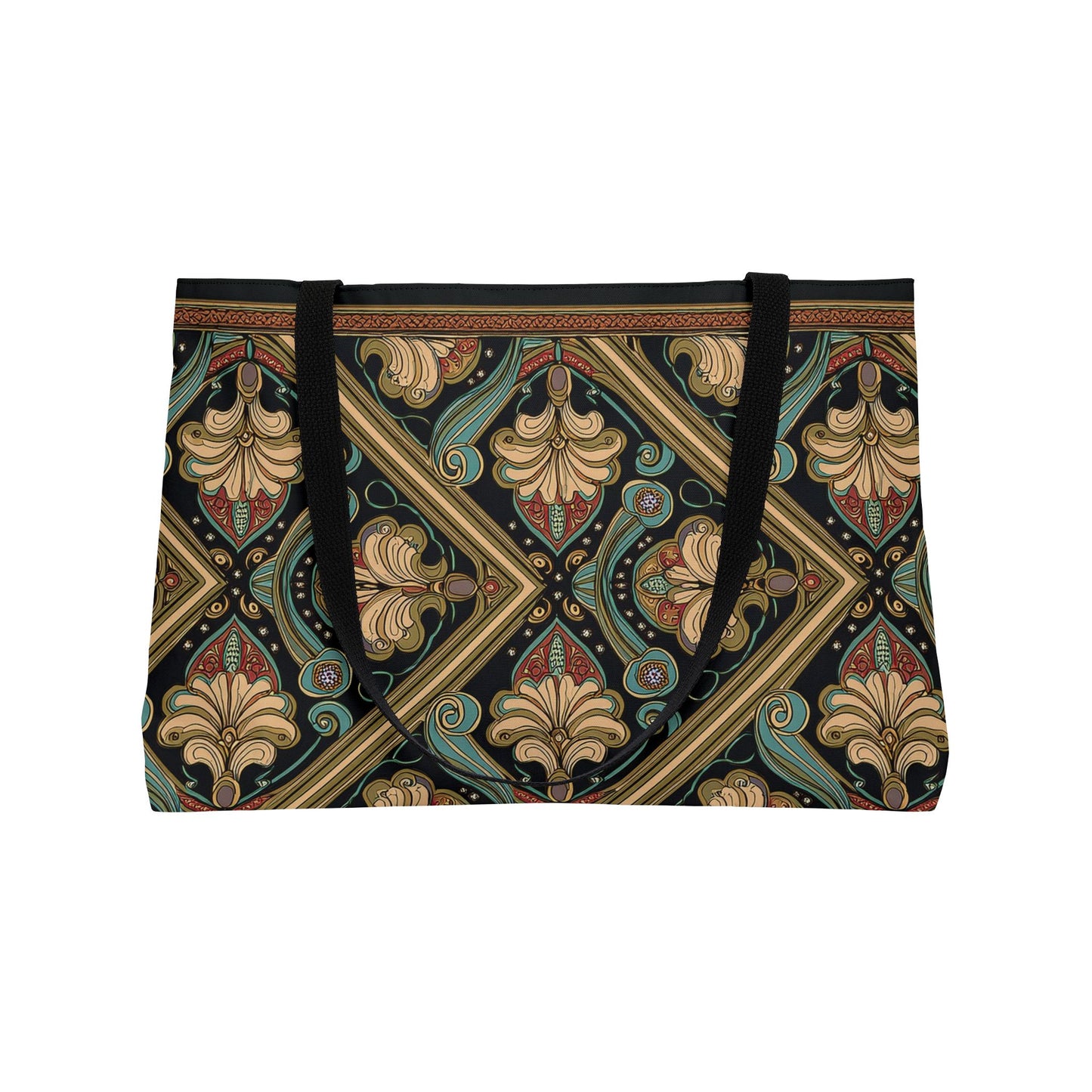 Ornament Print Big Bag High-Quality 100% Spun Poly 24x13 Canvas Art Bag OR-21