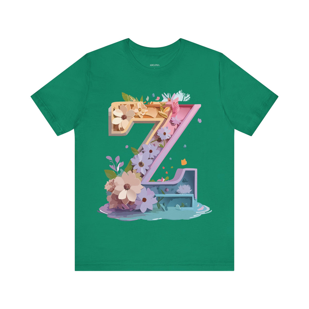 Letter Z Graphic Unisex Cotton Bella+Canvas Tee with Art Letter Design