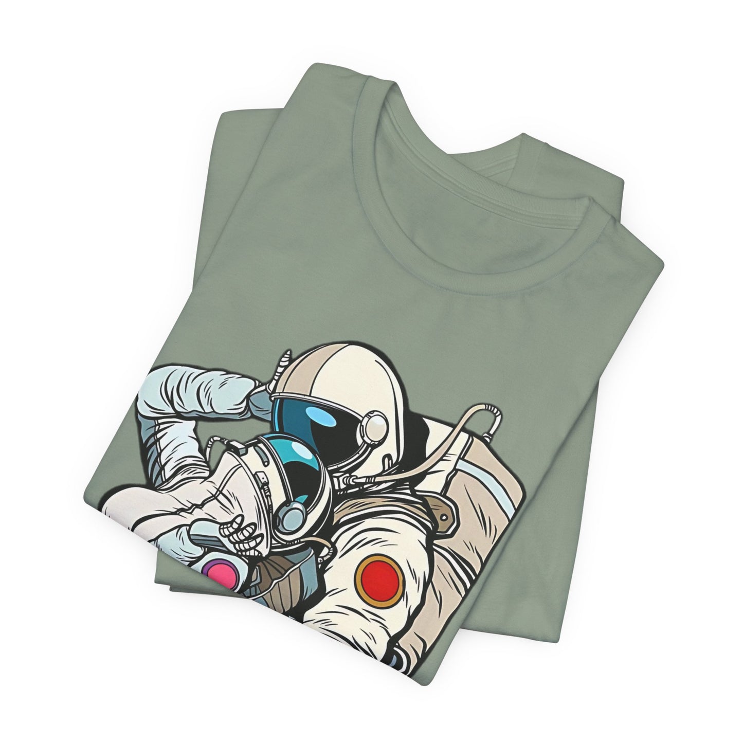 Unisex Astronaut T-shirt, Space Lovers Tee, Cosmic Top, Astronaut Graphic Tee, Cosmos Graphic T-Shirt, Love Shirt Art T-Shirt