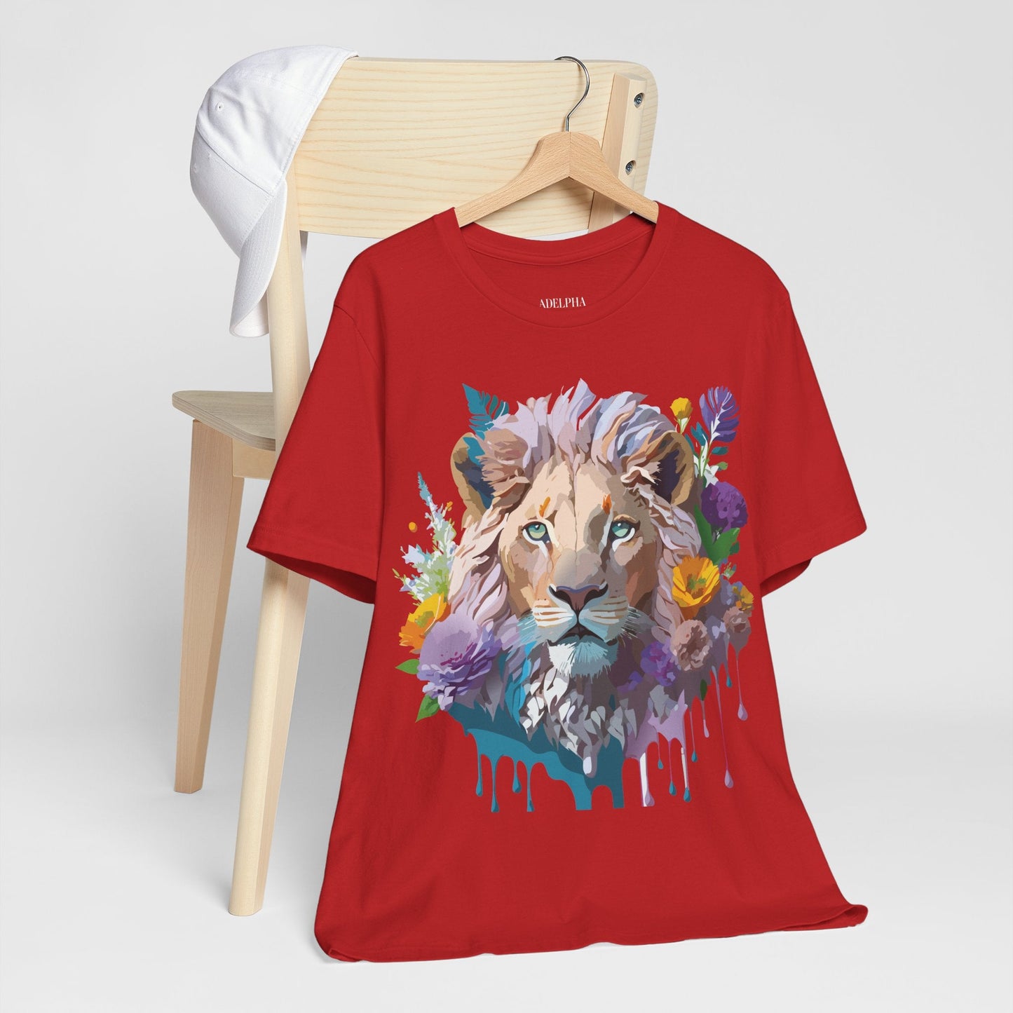 Lion Graphic Unisex 100 Cotton Vintage Animal Artwork Tee 3