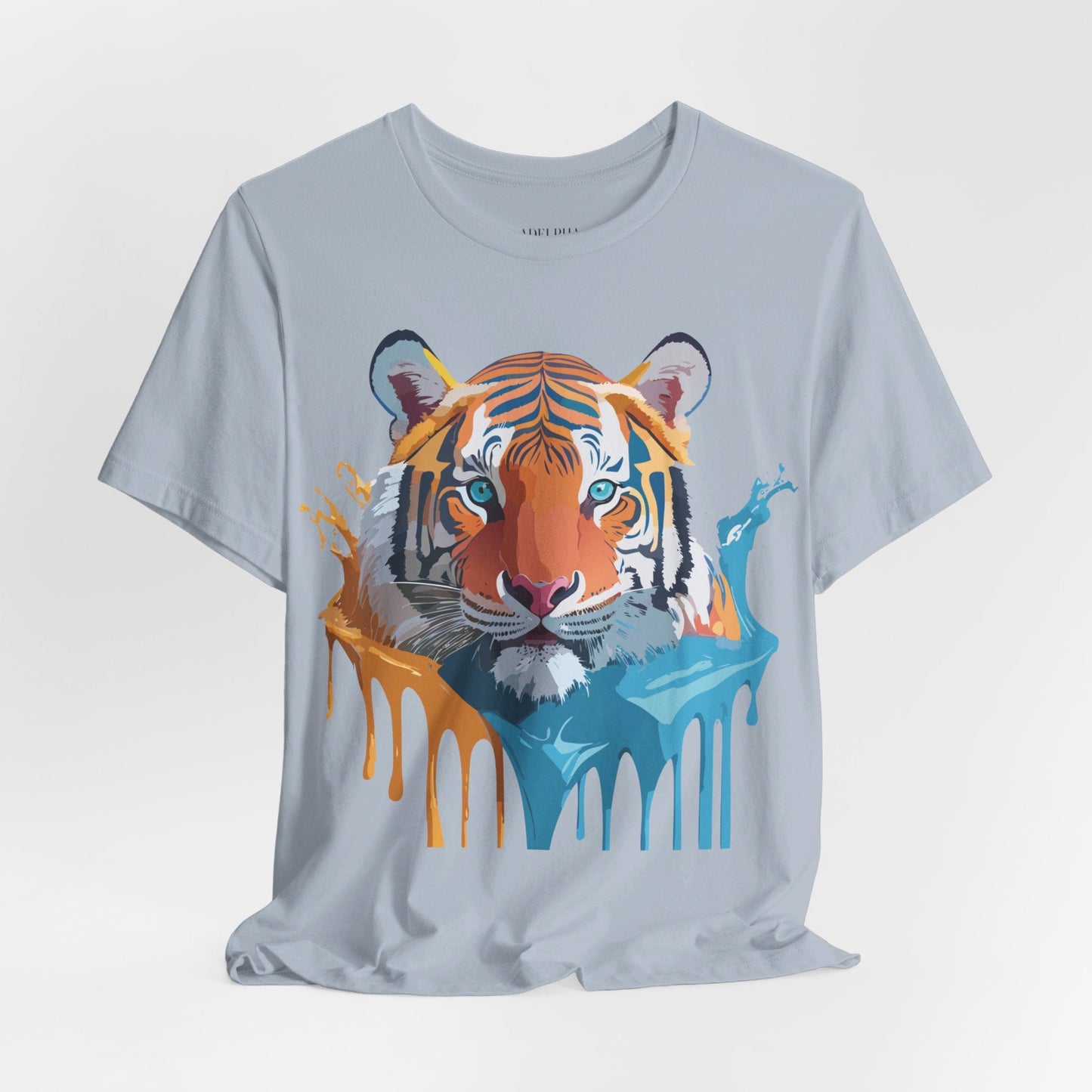 Tiger Graphic Tee Adelpha Unisex Short Sleeve Vintage Inspired Shirt For Casual Wear