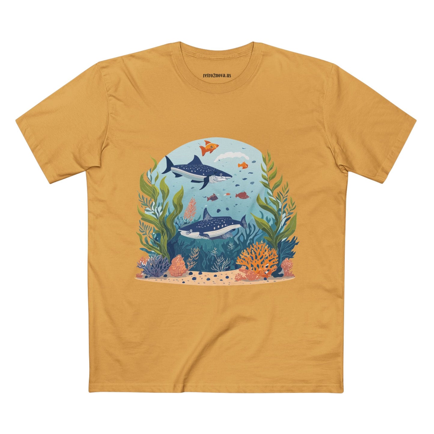 Ocean Shirt Ocean Pacific Inspired Tee OP 5 Unisex Premium Cotton Art Tee Retro2Nova Art Design