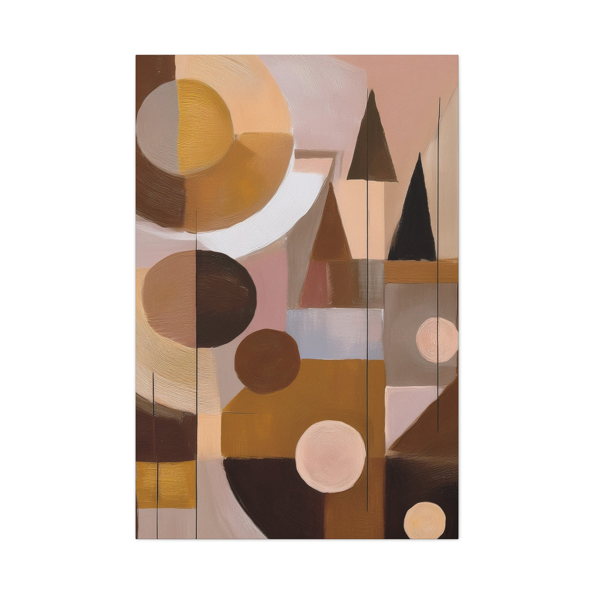 Abstract Geometric Painting Print Canvas 20x24,20x30,24x30 24x32,24x36,30x40 32x48,36x48,40x60 Pine-Wood Inner Frame ABS-51