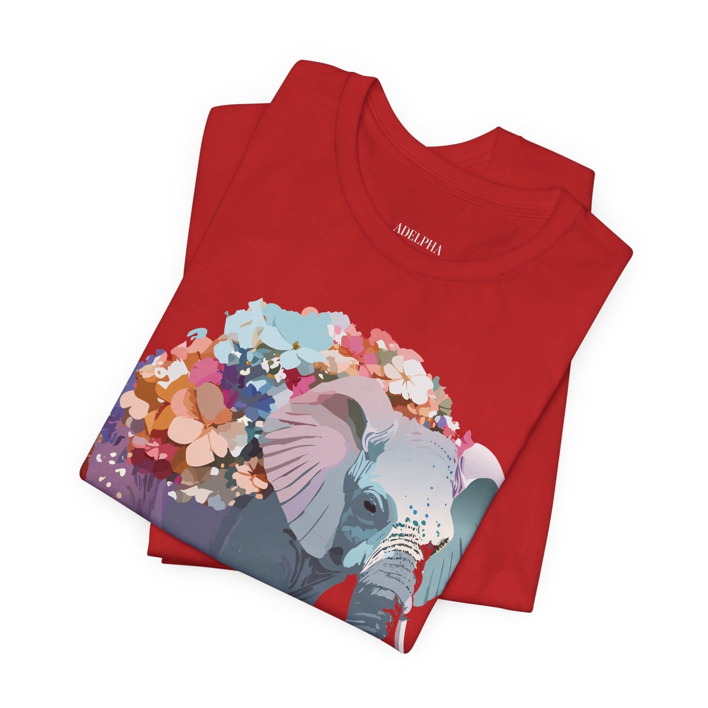 Elephant Graphic T Shirt Unisex Vintage Inspired Adelpha Artwork Short Sleeve Tee