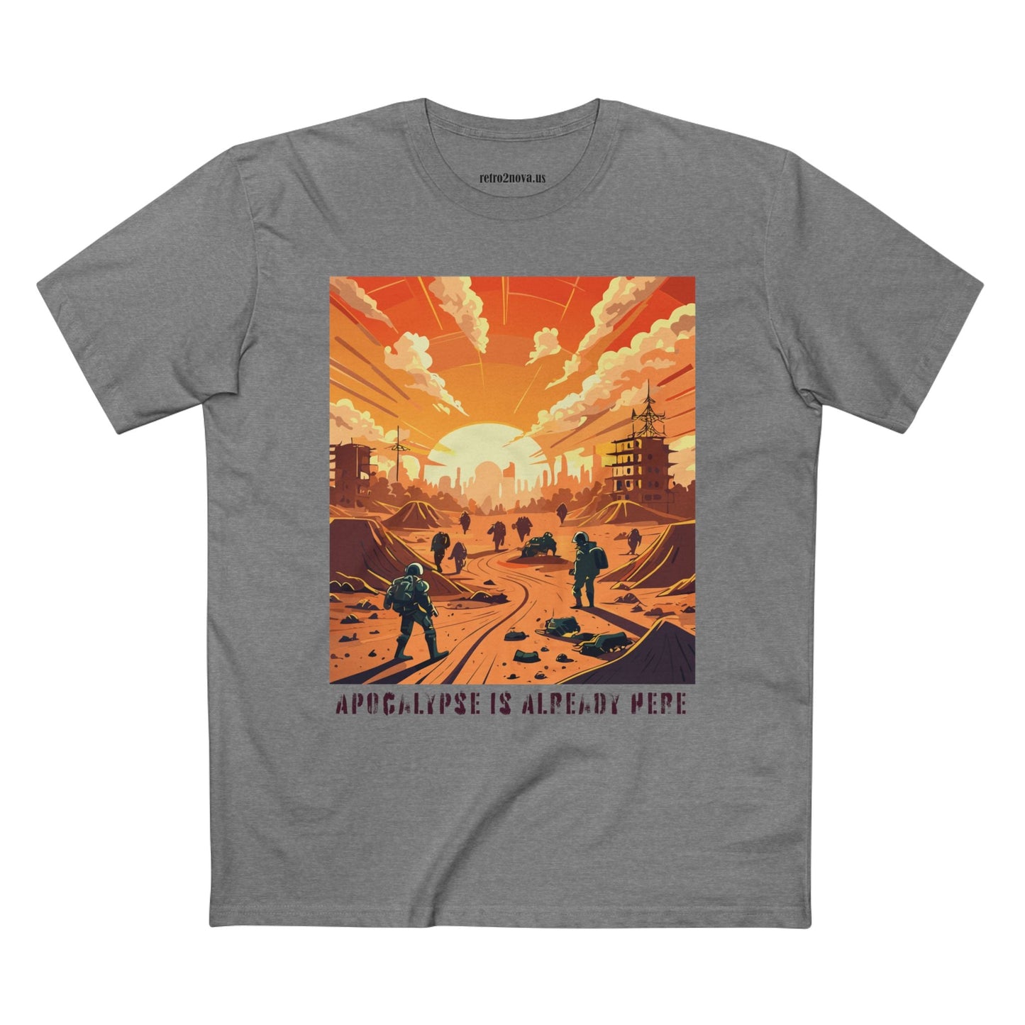 Cataclysm Doomsday Shirt Unisex Premium Cotton Tee With Original Art Retro2Nova Design