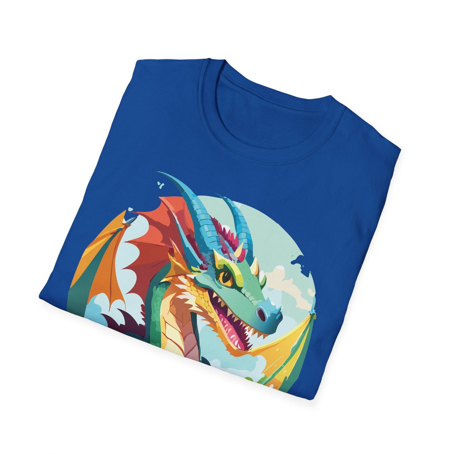Unisex Dragon Graphic Tee By Gildan Softstyle 64000 Short Sleeve Cotton Tee Art Design
