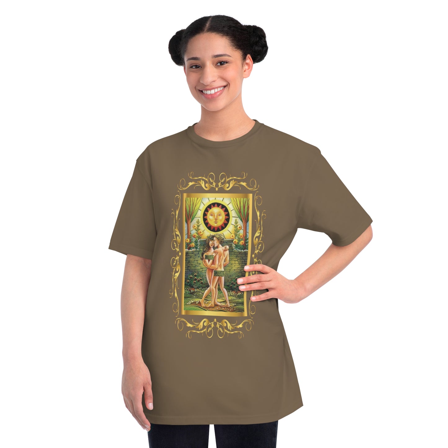 T-Shirt aus Bio-Baumwolle, Unisex, mit Tarotkarten