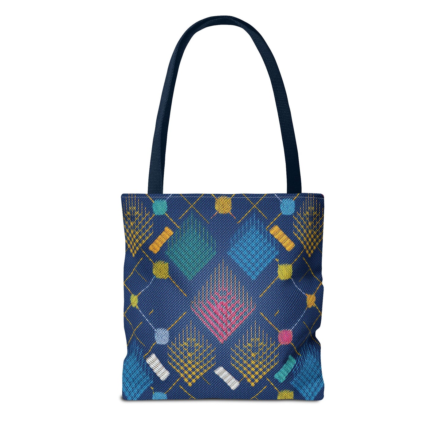 Diwali Graphic Denim Fabric Imitation Print Unisex Canvas Bag Poly Spun 3 Sizes Tote Bag 205-11
