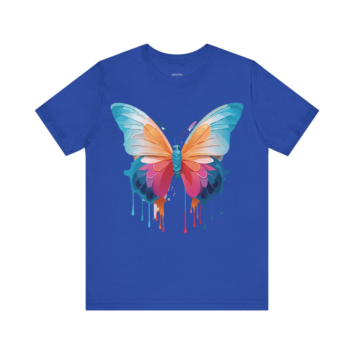 Butterfly Graphic Unisex Cotton Bella+Canvas Tee with Art Design n60