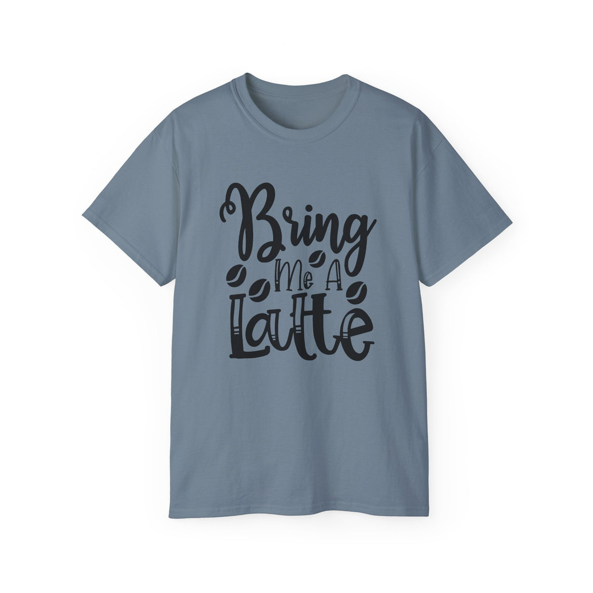 Bring Me a Latte T-Shirt | Coffee Script Typography Tee