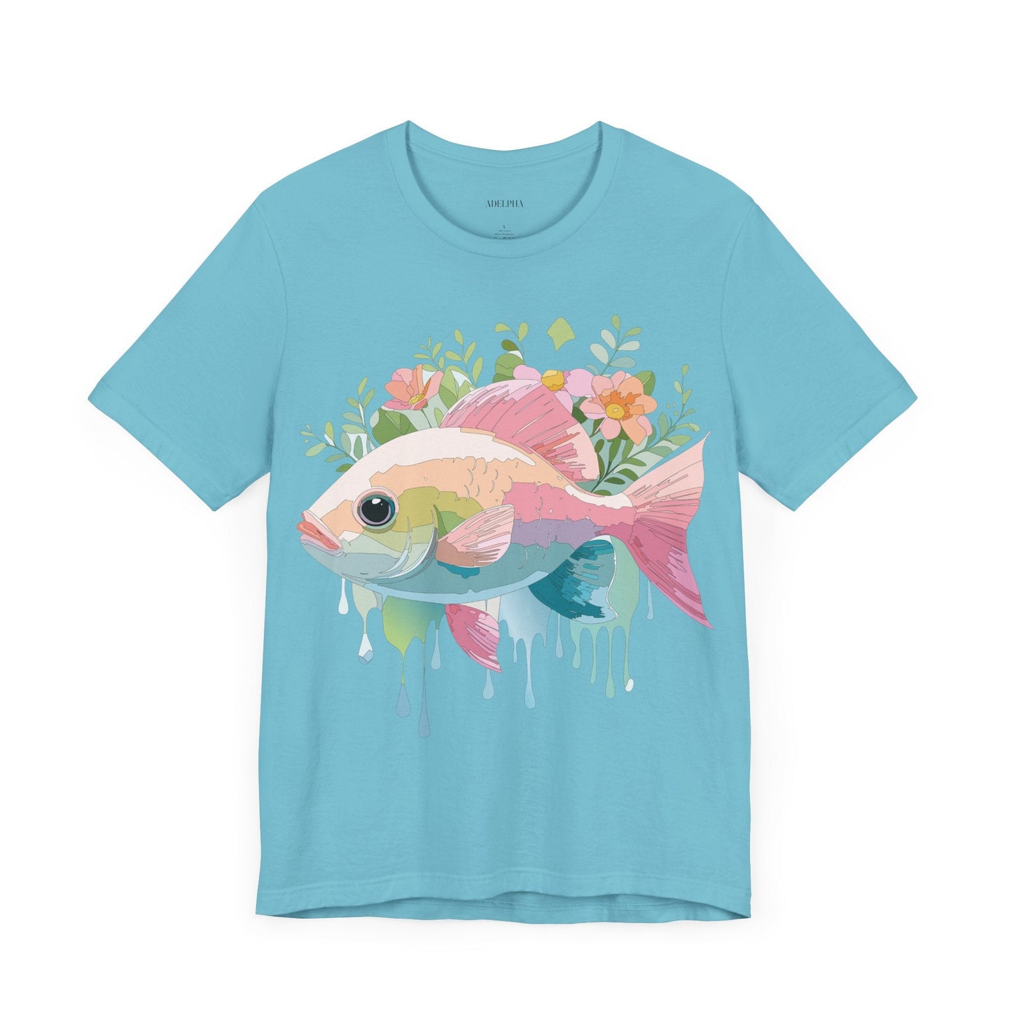 Fish Shirt Graphic Tee Unisex Adelpha Art Design Vintage Inspired Artwork for Everyday Wear