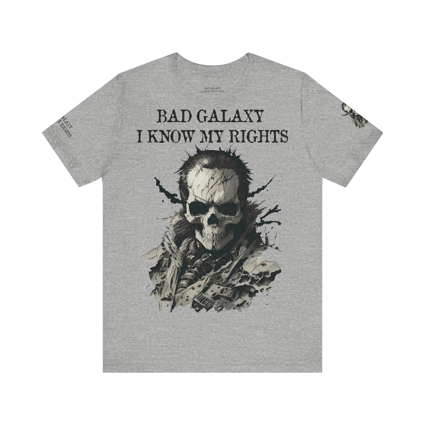 Skull T Shirt From Bad Galaxy Made To Order Cotton Tee With Eco Friendly Inks USA