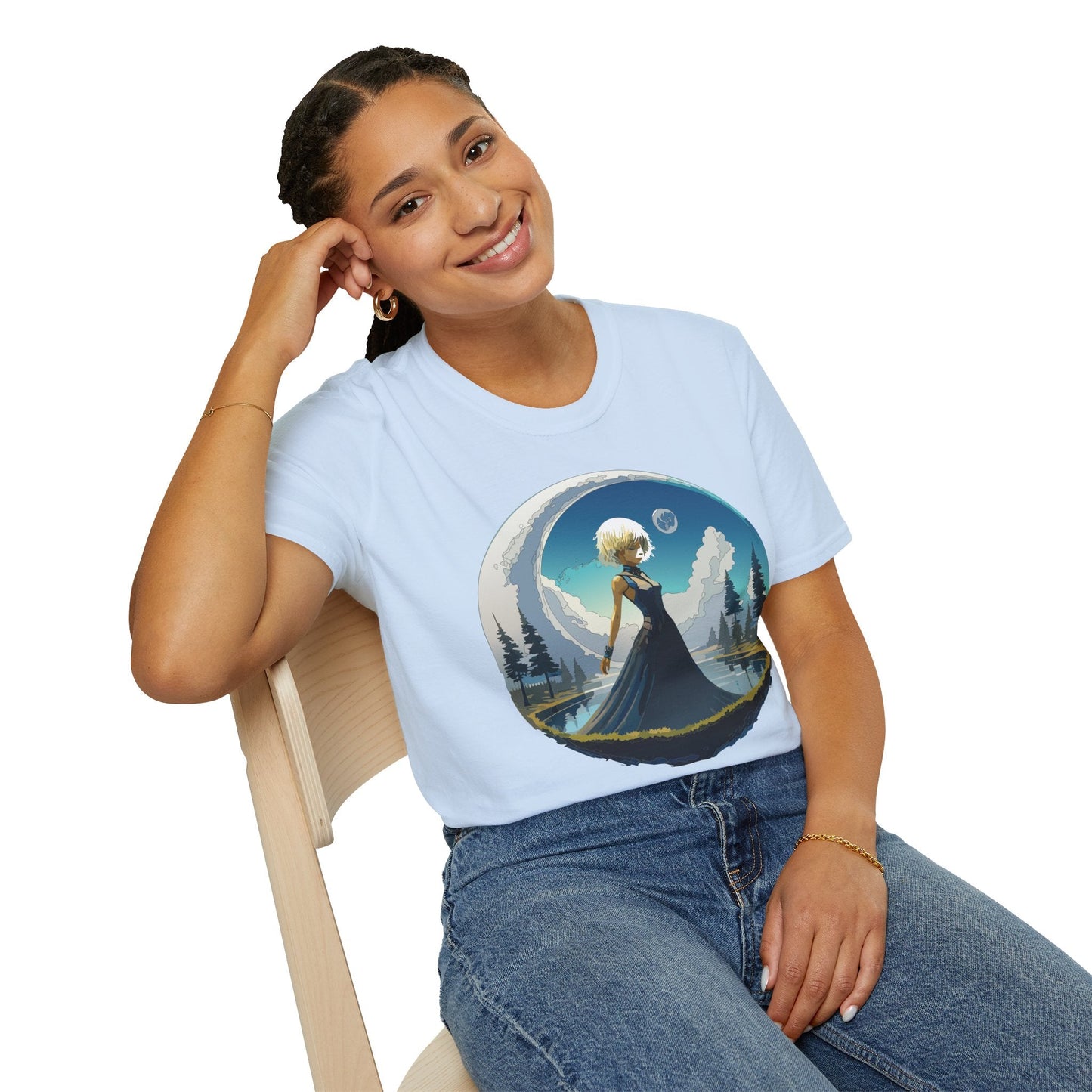 Womens Graphic T Shirt Art Design Tee Gildan Softstyle 64000 Unisex Short Sleeve