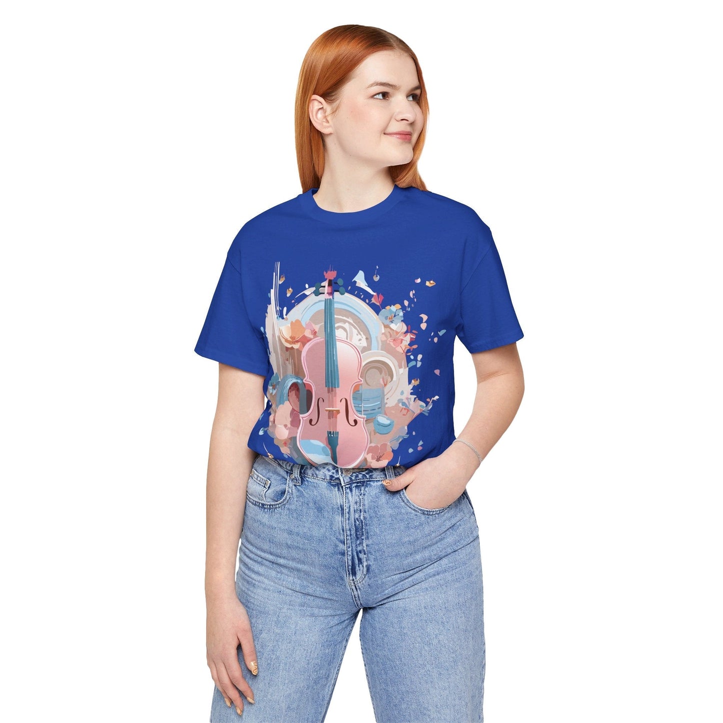Music T Shirt Unisex Graphic Tee By Adelpha Art Design Vintage Inspired Short Sleeve