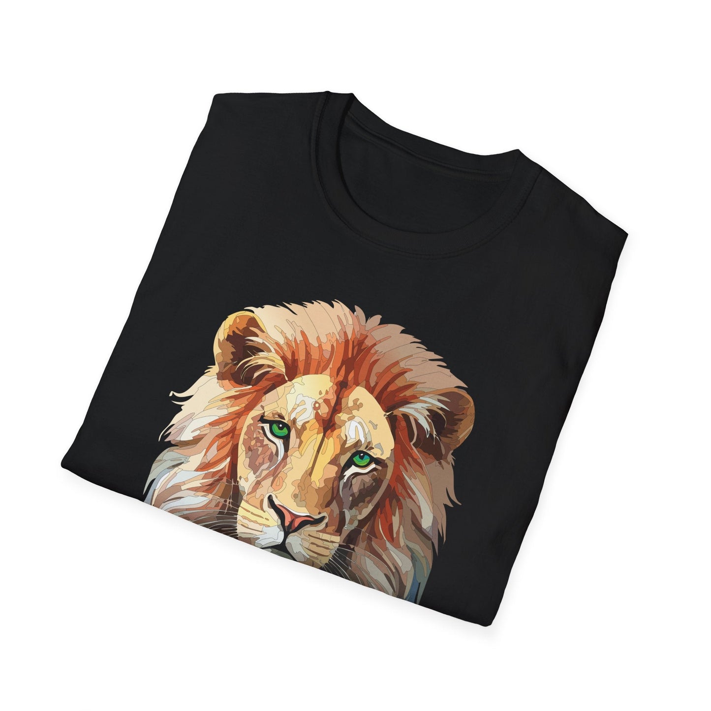 Lion Shirt Unisex Animal Tee Gildan Softstyle 64000 Cotton Tee