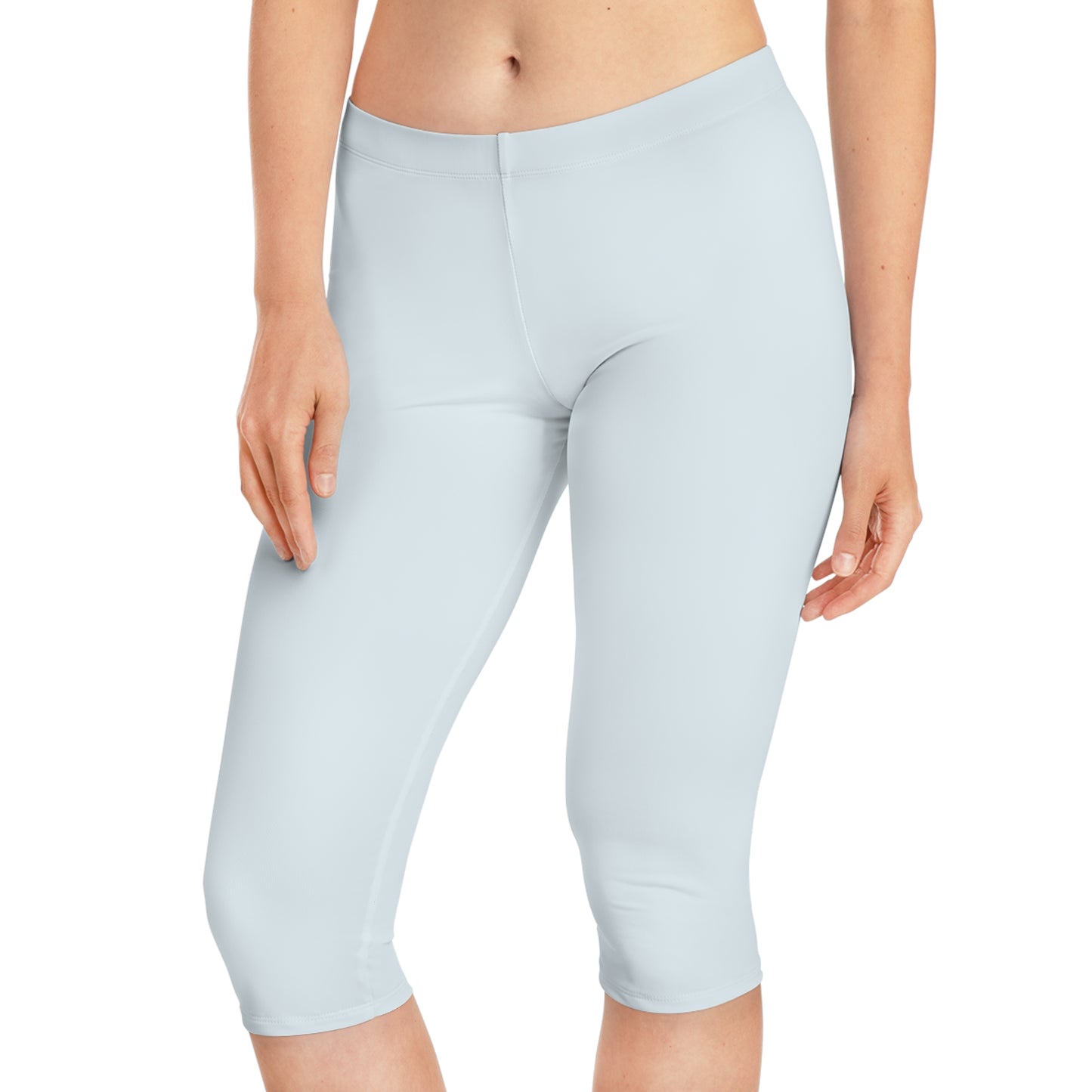Blue Color Capri Leggings, Blue Capri Leggings 13