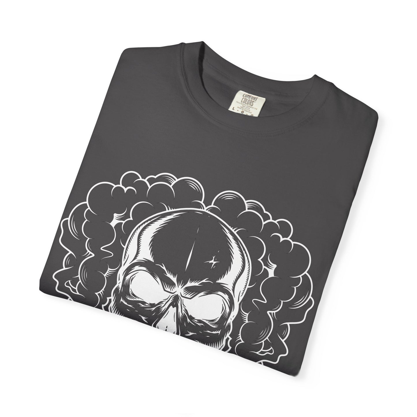 Camiseta unisex de algodón con calavera 