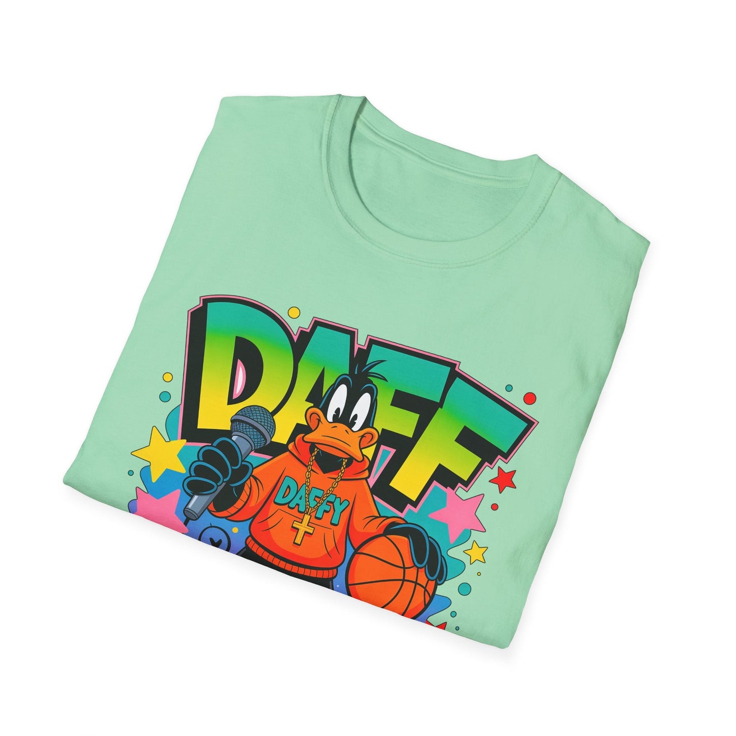 Unisex Cartoon T Shirt With Animation Design Funny Animals Tee Gildan Softstyle 64000