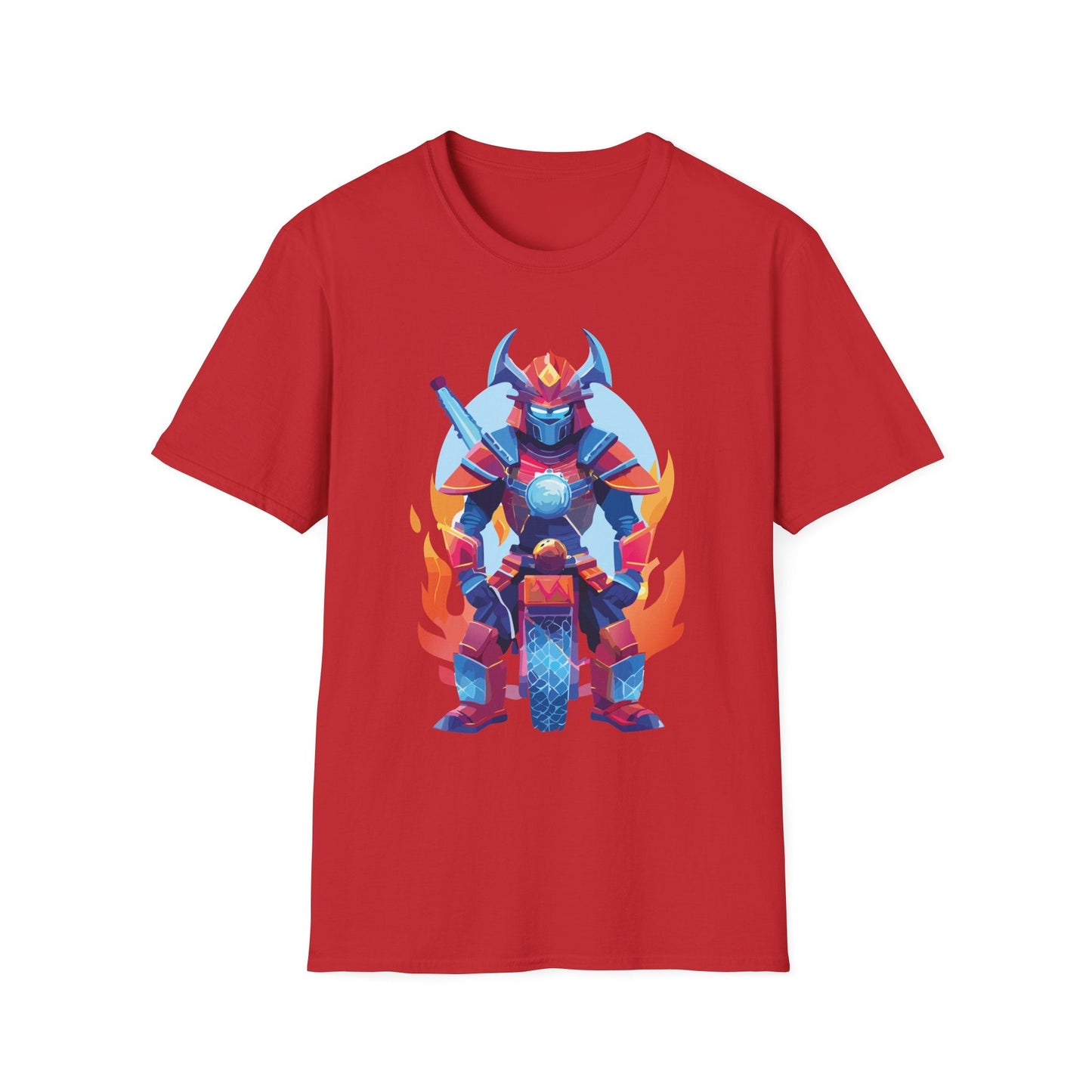 Samurai Shirt Unisex Gildan Softstyle 64000 Tee 100 Percent Ring Spun Cotton Comfort All Day Wear