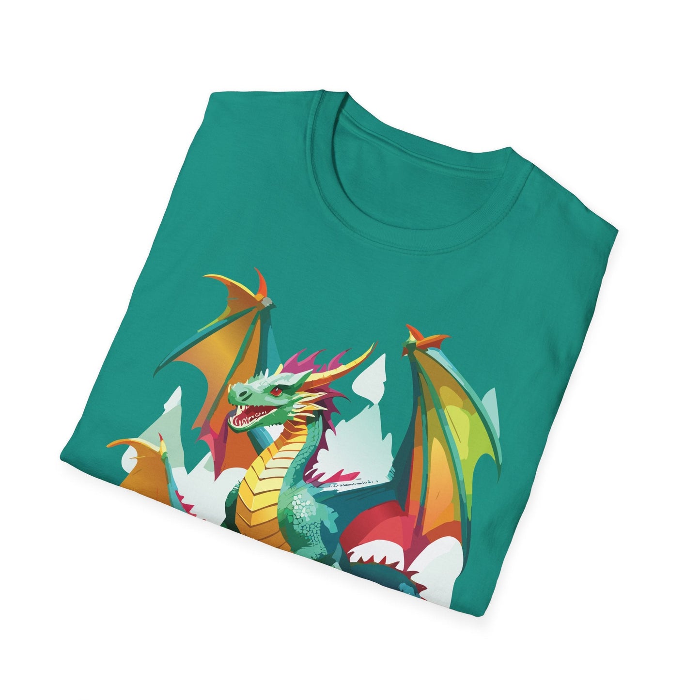Dragon Graphic T Shirt for Men and Women Unisex Animal Design Softstyle Cotton Tee Premium Quality