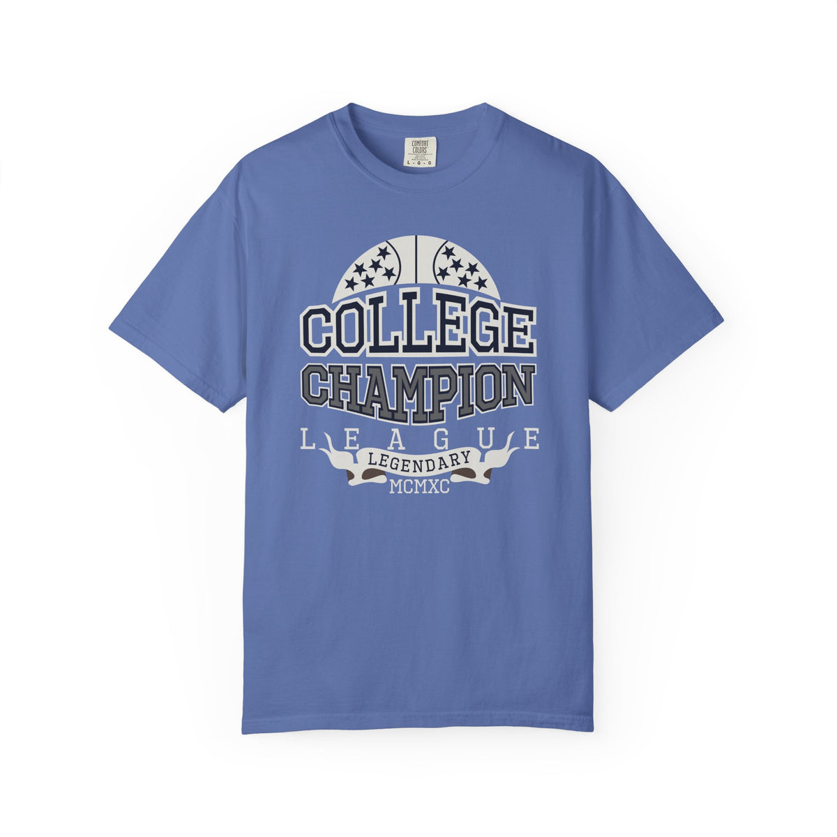 College Champion Basketball League Athletic Unisex Comfort Colors Garment-Dyed Heavyweight 100 Cotton Art Design T-Shirt w12