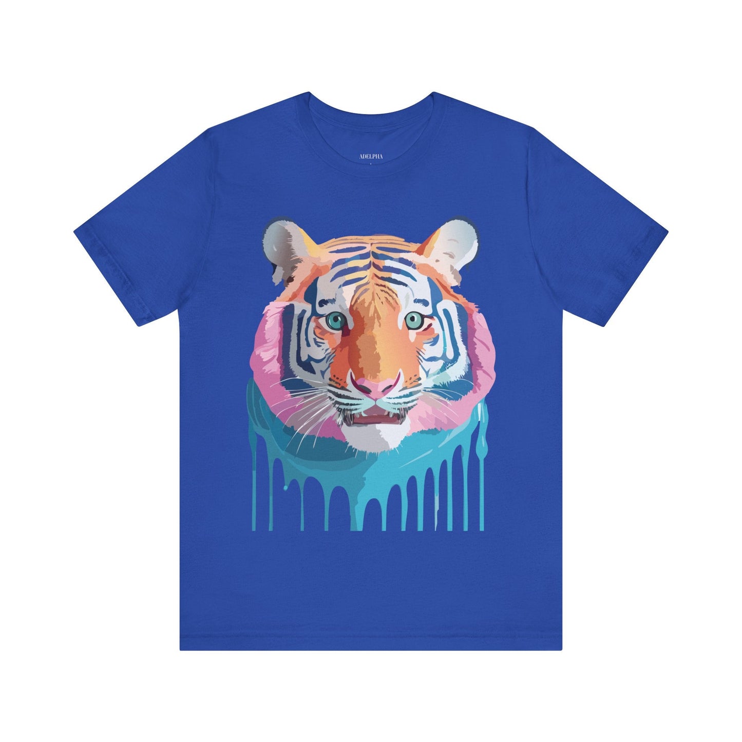 Tiger Graphic Unisex 100 Cotton Vintage Art with Animal Tee 17