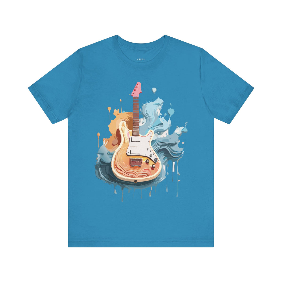 Music Graphic Unisex Cotton Bella+Canvas Tee with Art Design n160