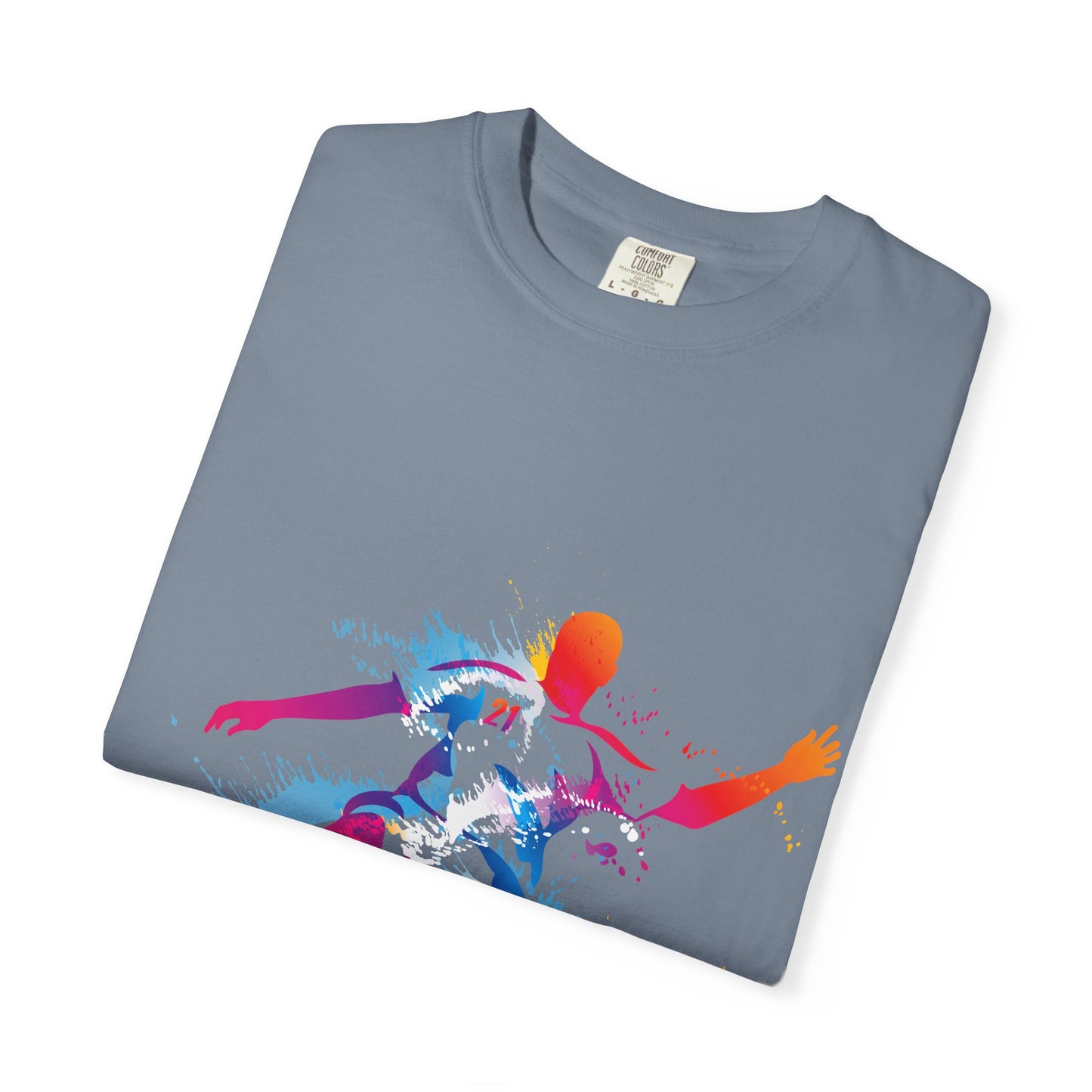 Sports Graphic Unisex T-Shirt Garment Dyed Cotton Relaxed Fit Comfort Colors 4