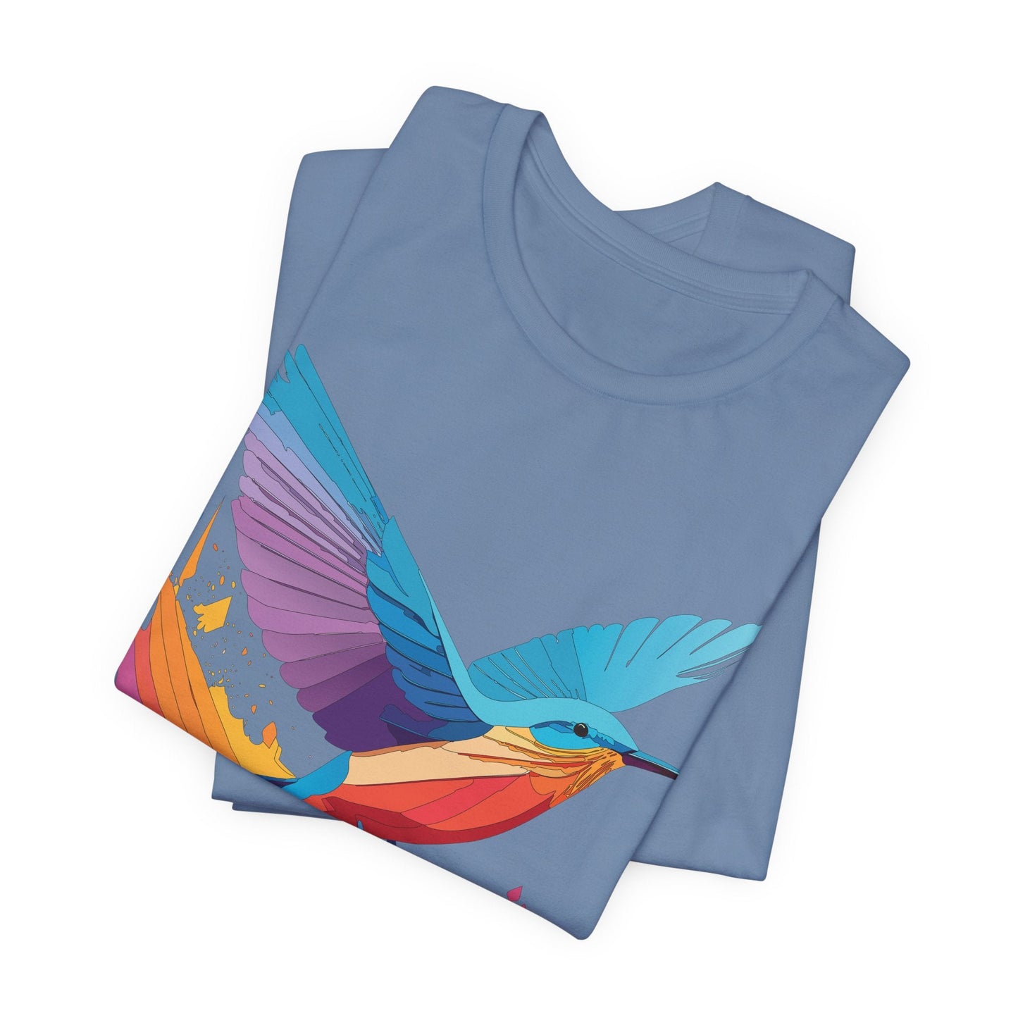 Unisex Animal Shirt Art Design Tee With Wild Animals Print Soft Comfortable Short Sleeve Tee